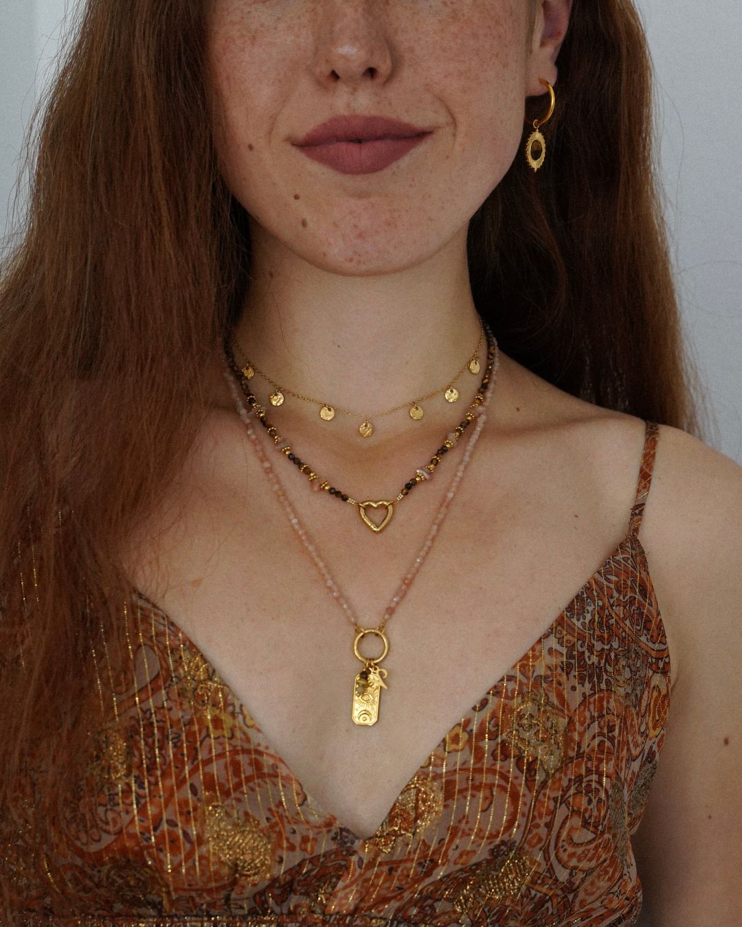 Personalisierbare Charm Edelstein-Halskette Shard