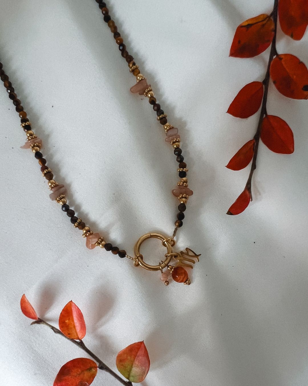 Personalisierbare Charm Edelstein-Halskette Shard