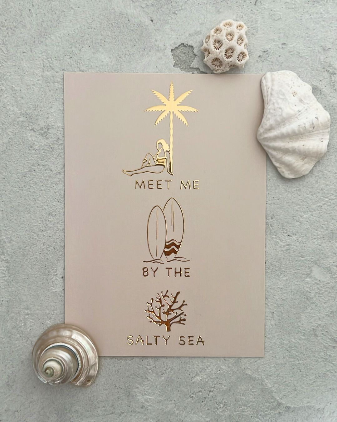 Postkarte Salty Sea