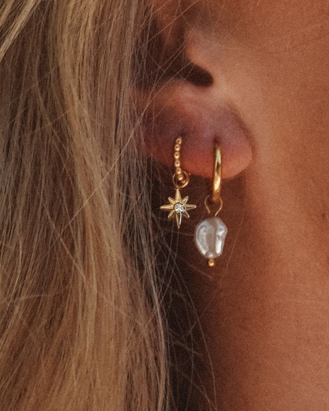 Ohrringe Charm North Star