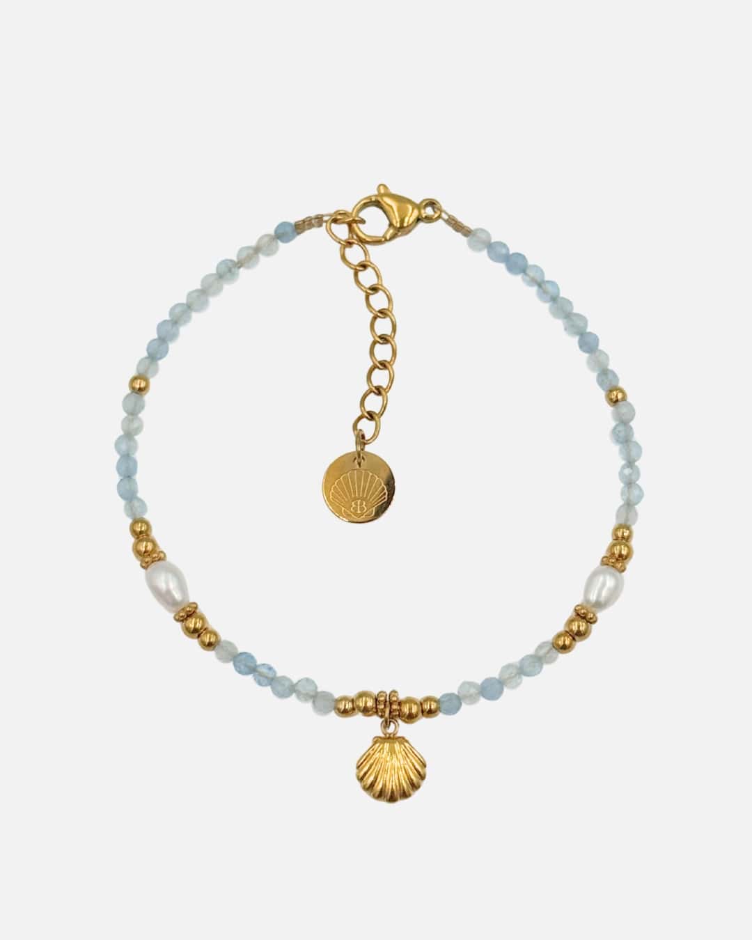 Armband Aquamarin Shell