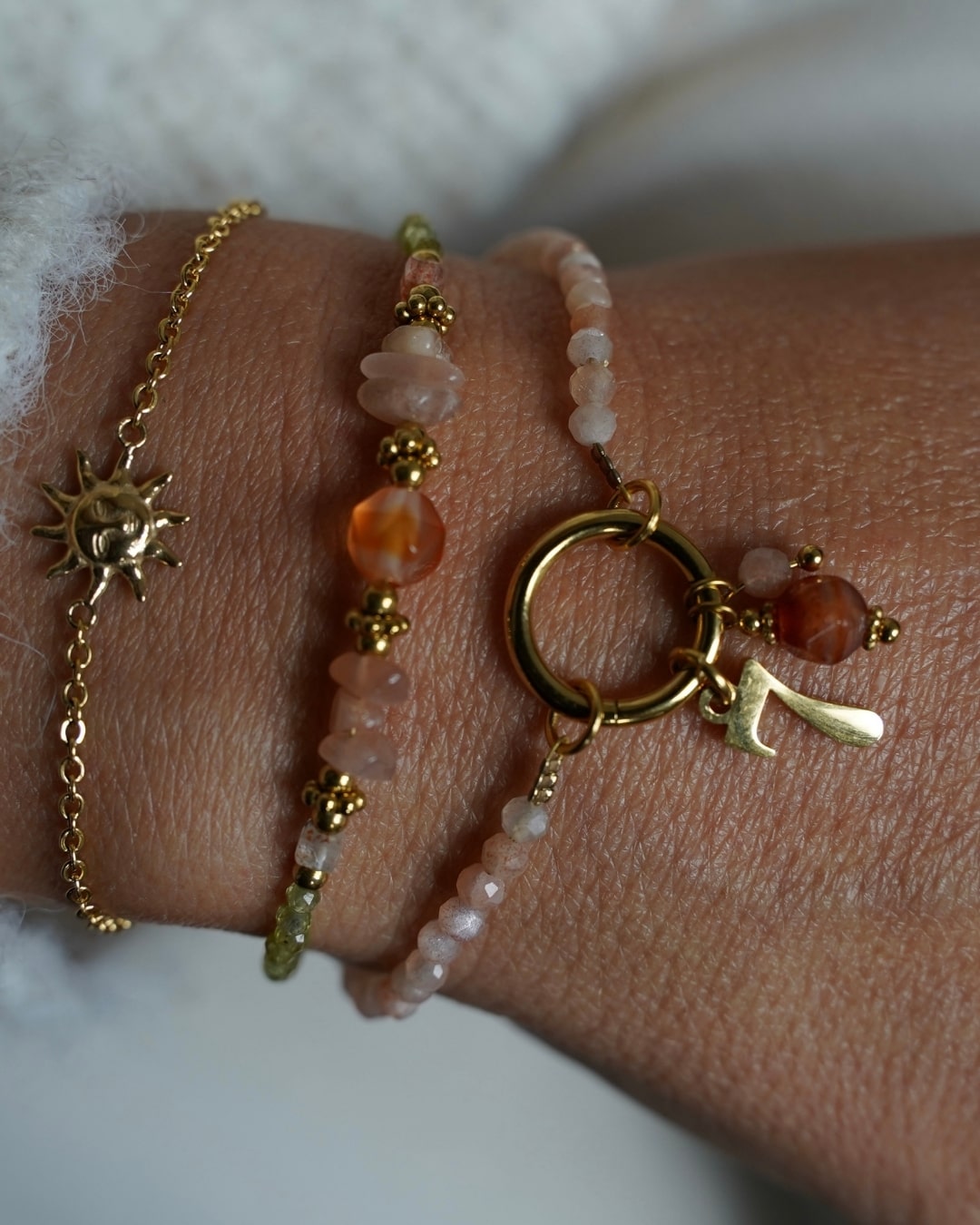 Armband Charm Sunstone