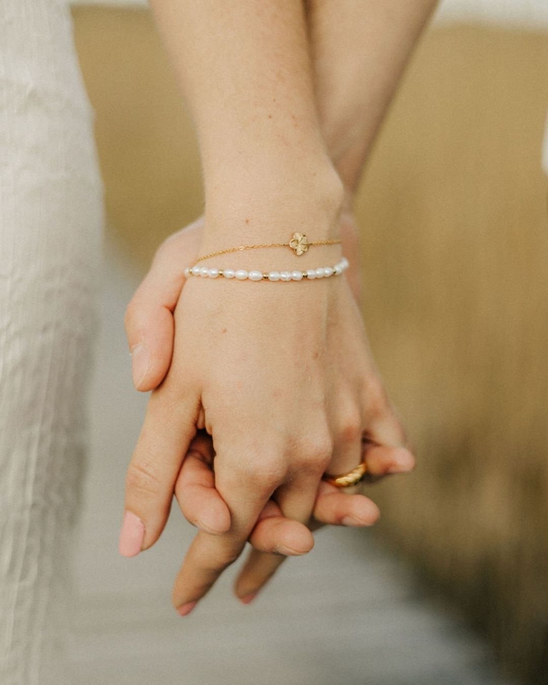 Frangipani 3er Set (Ohrringe, Halskette, Armband)