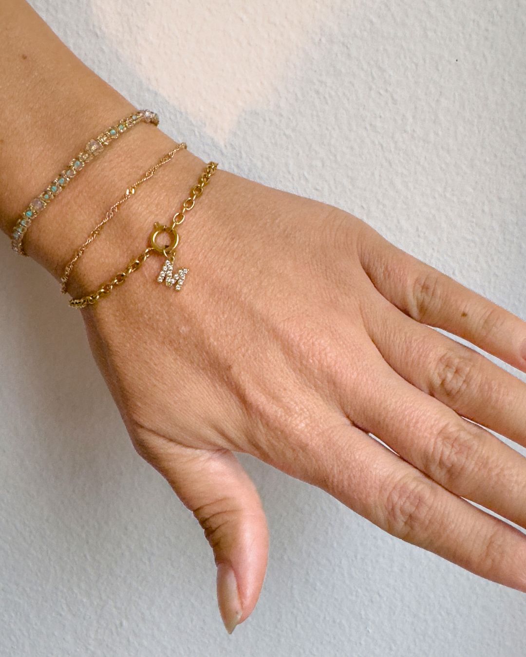 Sparkle Letter Charms (Basic Halsketten & Basic Armbänder)