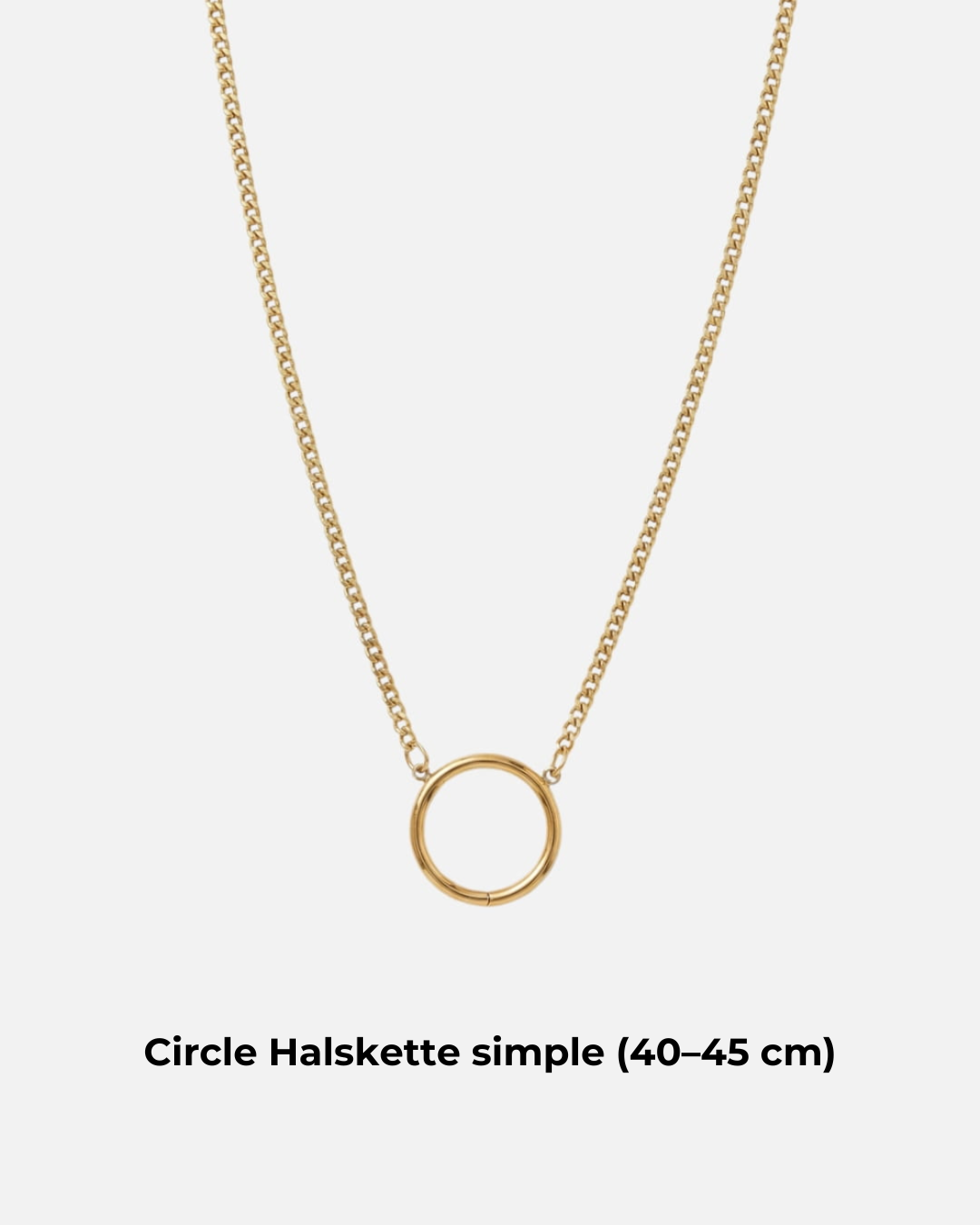 Personalisierbare Charm Circle Halskette