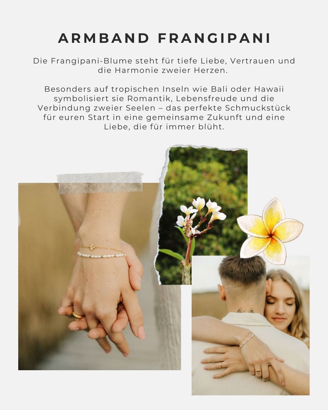 Armband Frangipani