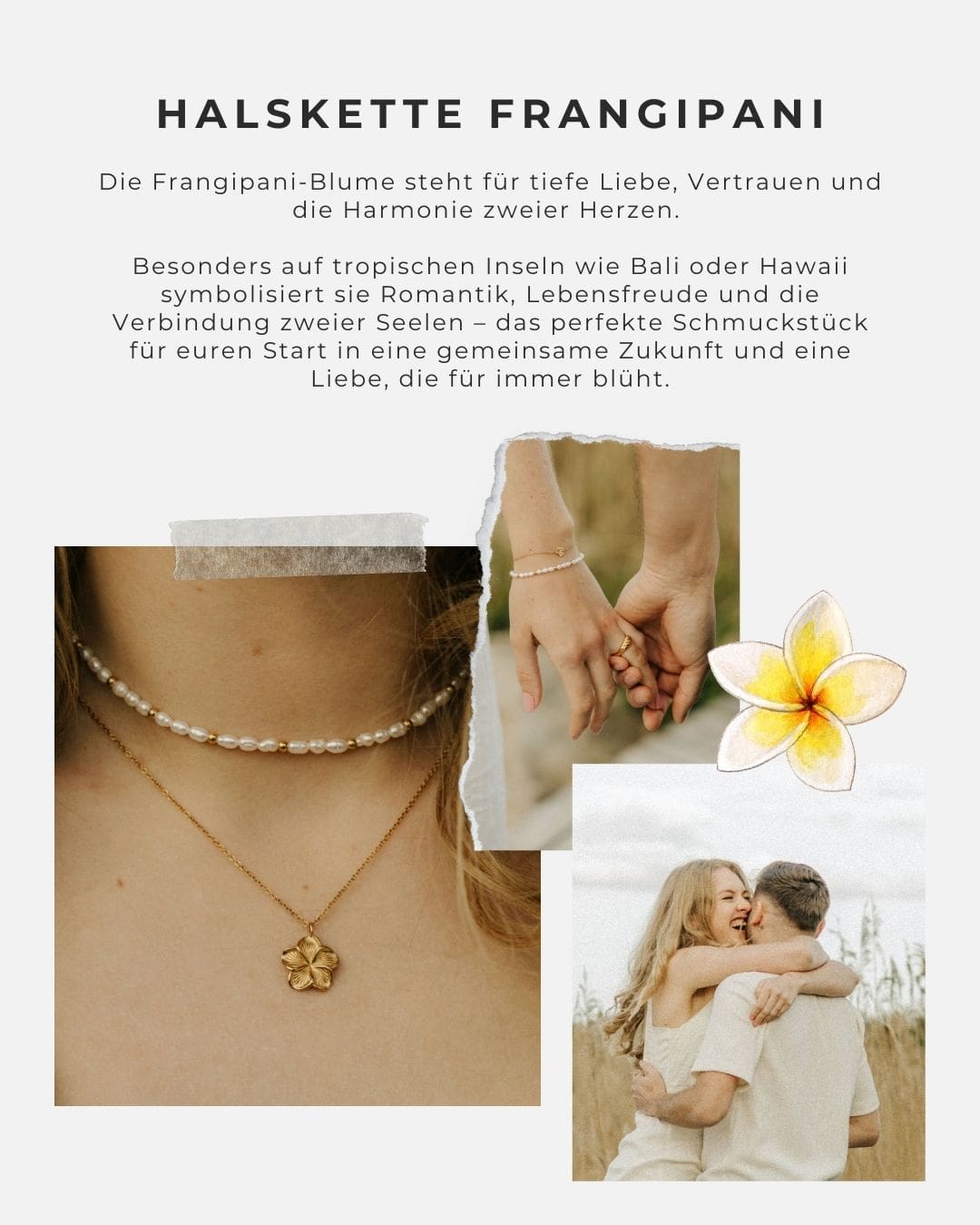 Halskette Frangipani