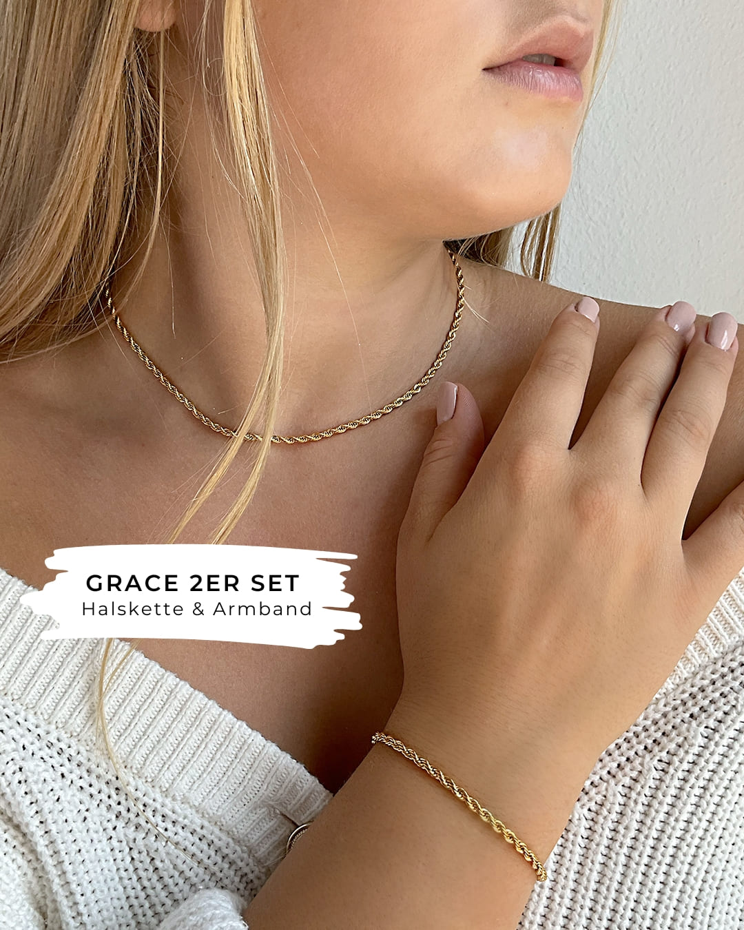 Grace 2er Set (Halskette und Armband)