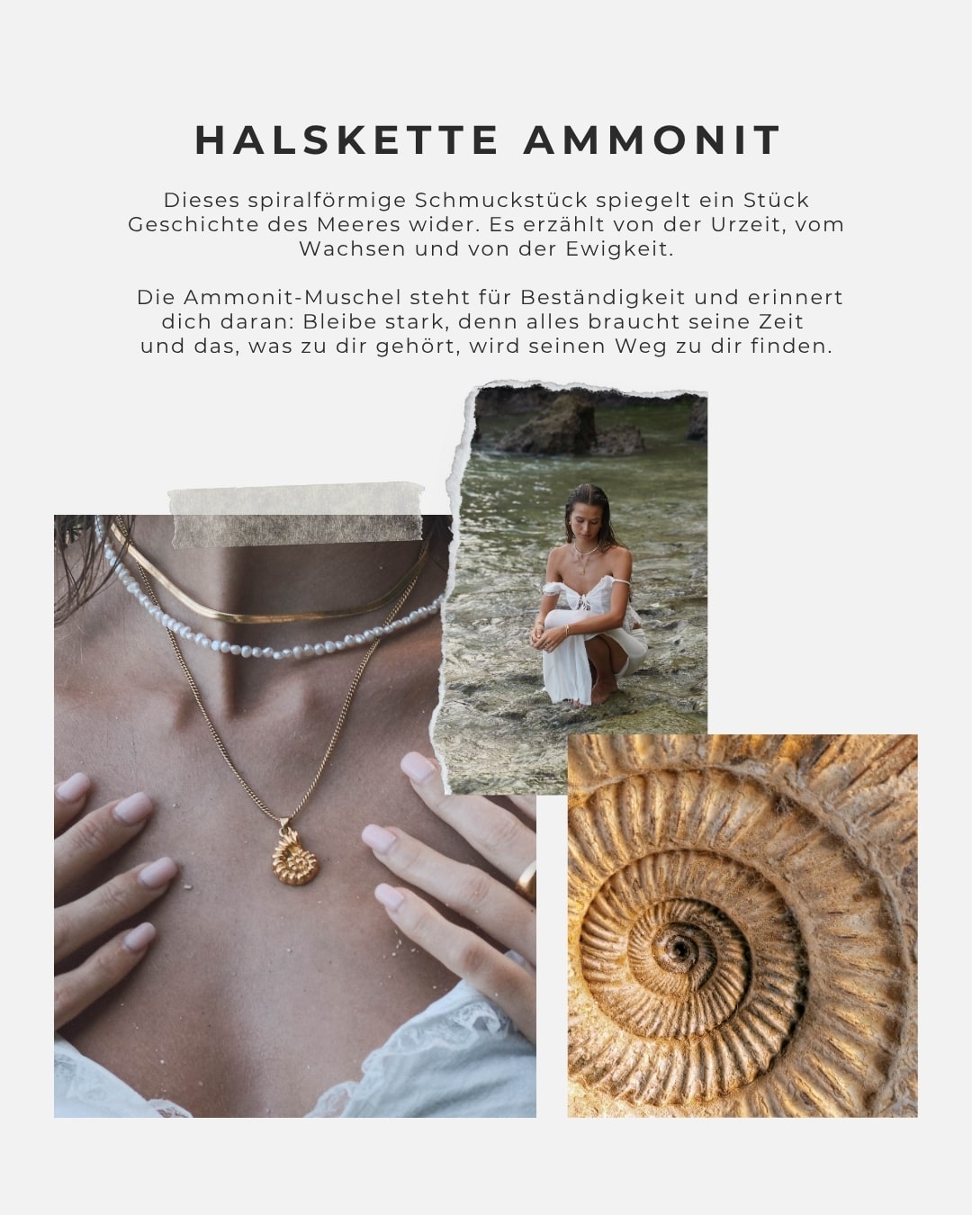 Halskette Ammonite