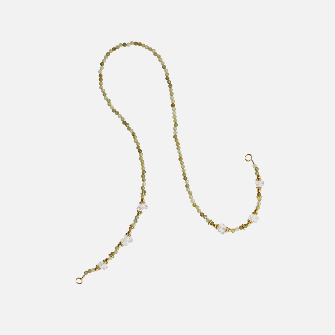 Halskette Charm Green Garnet Shard