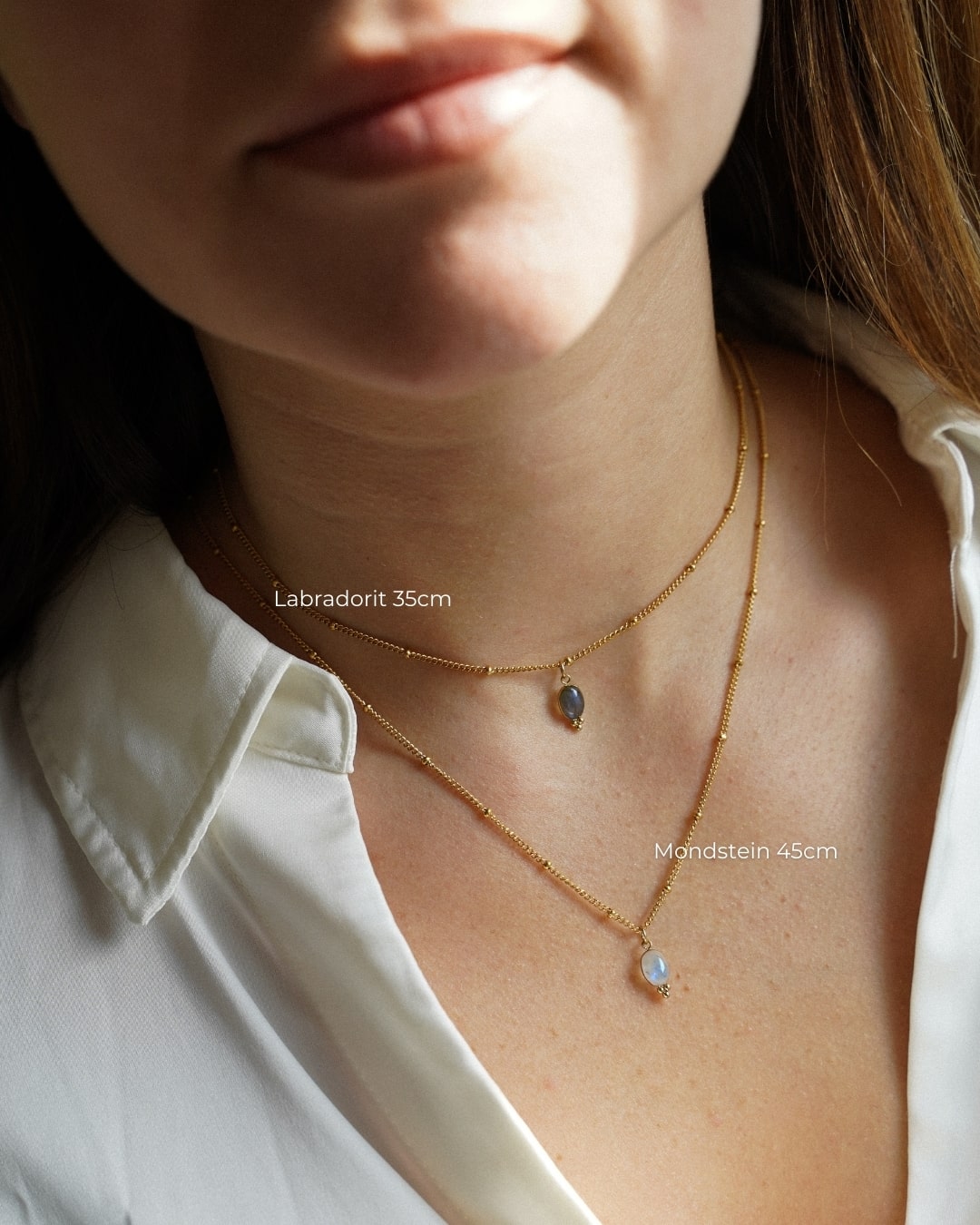 Halskette Charm Moonstone