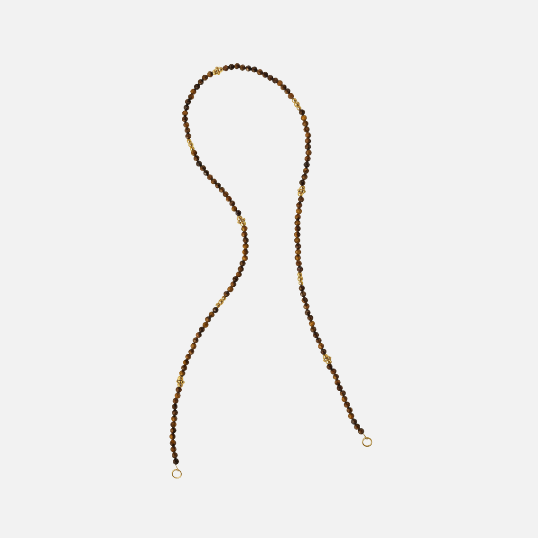 Halskette Charm Tigereye Bead