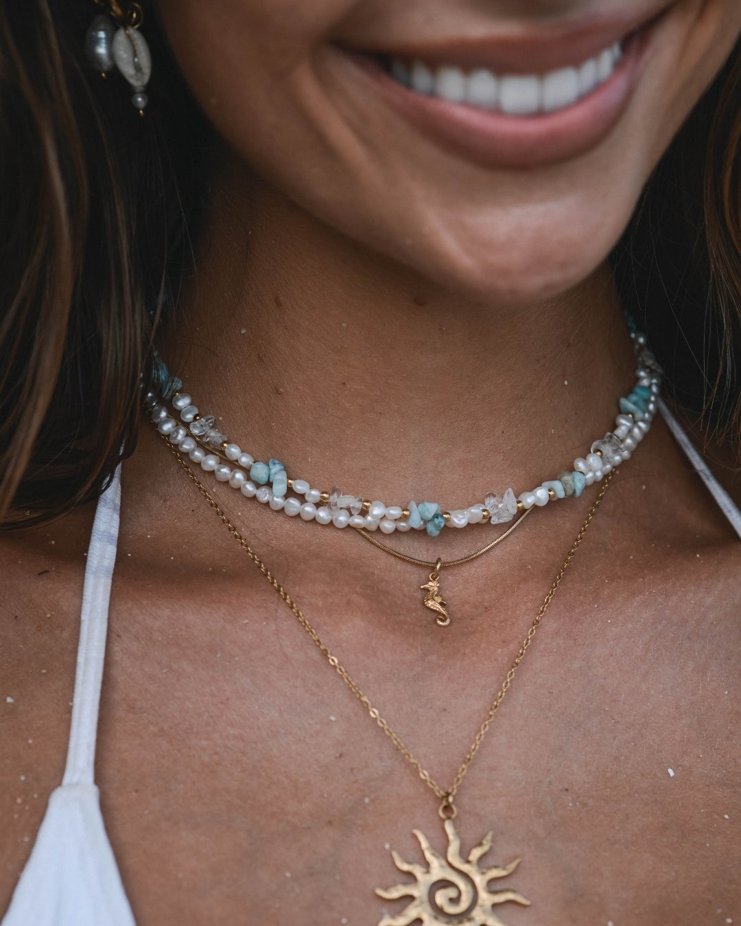 Halskette Choker Seahorse