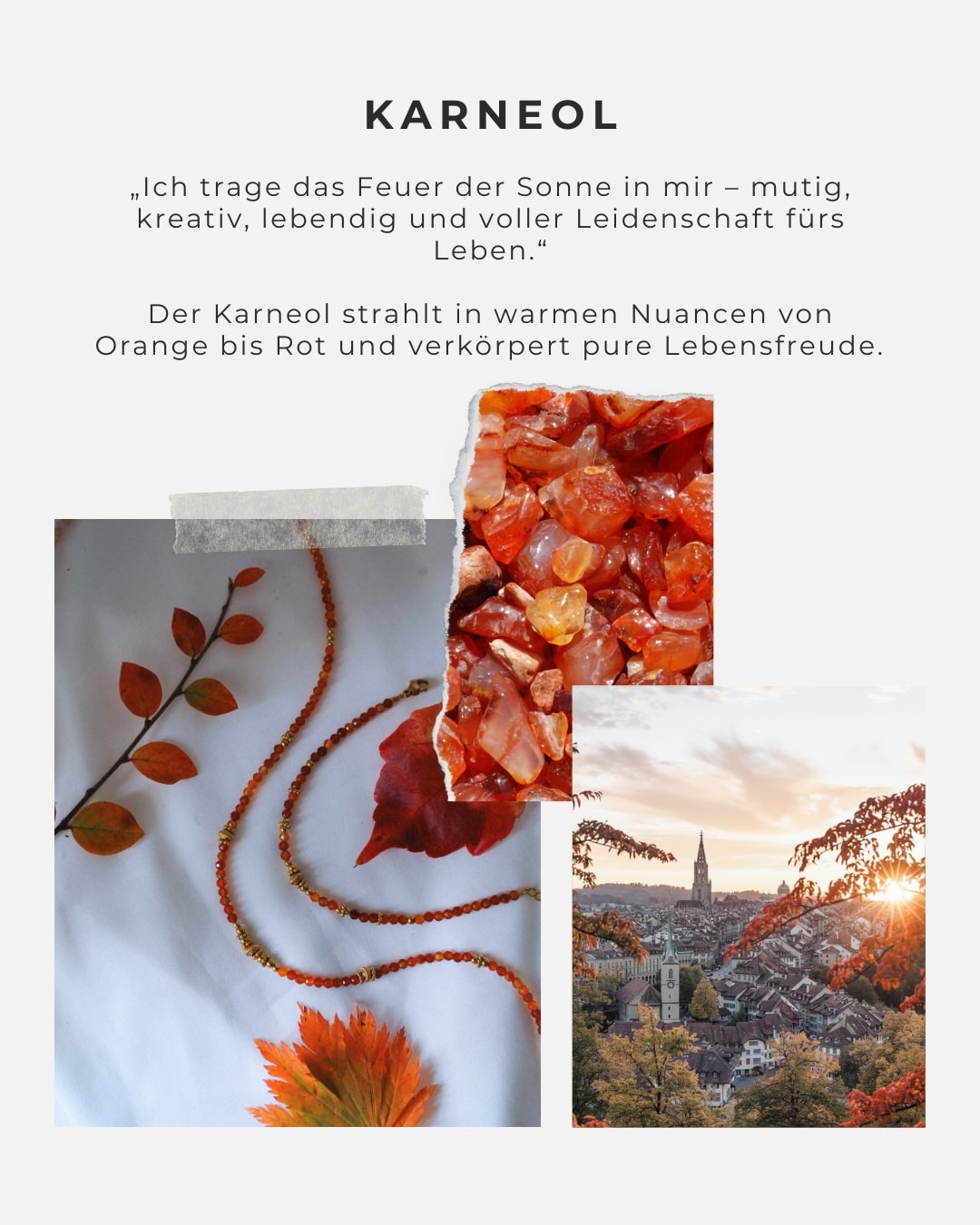 Halskette Karneol