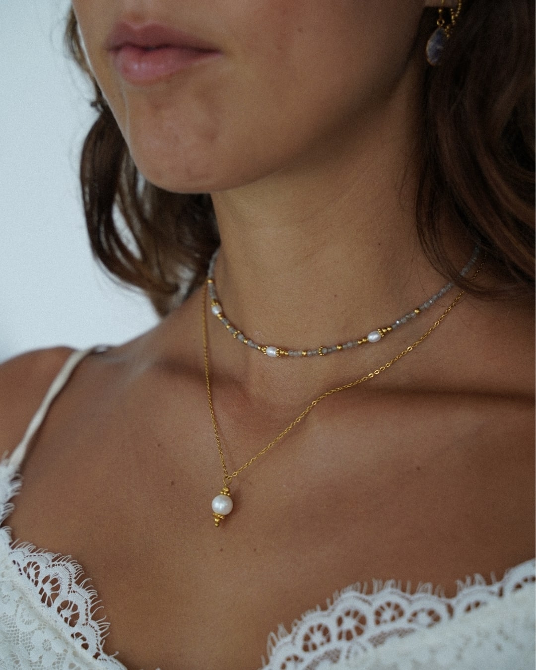 Halskette Labradorit Omen