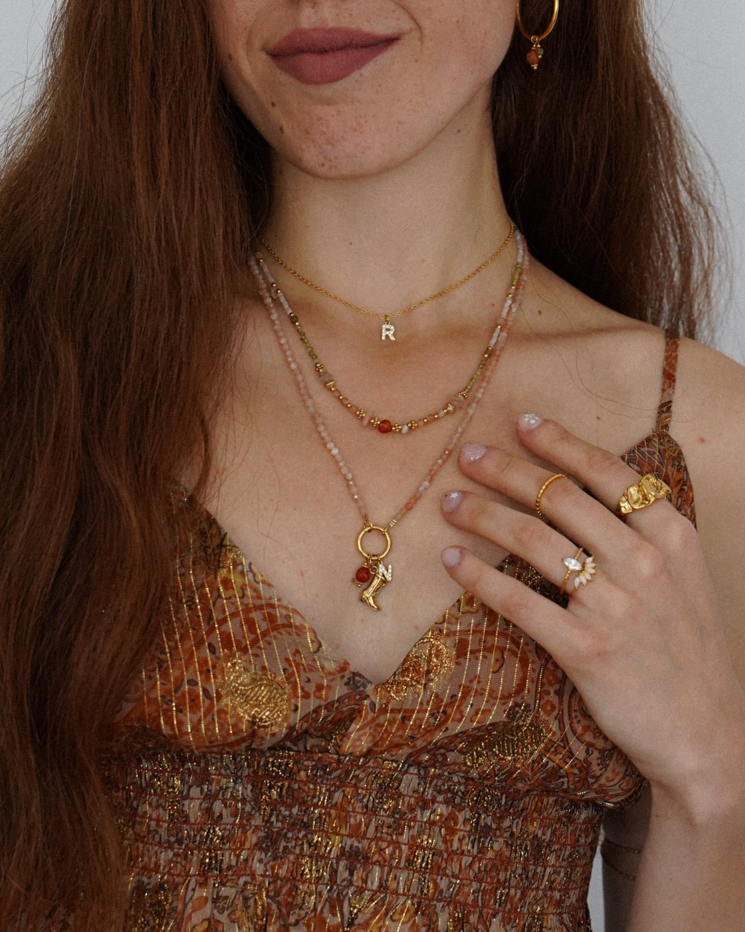 Halskette Choker Sparkle Letter