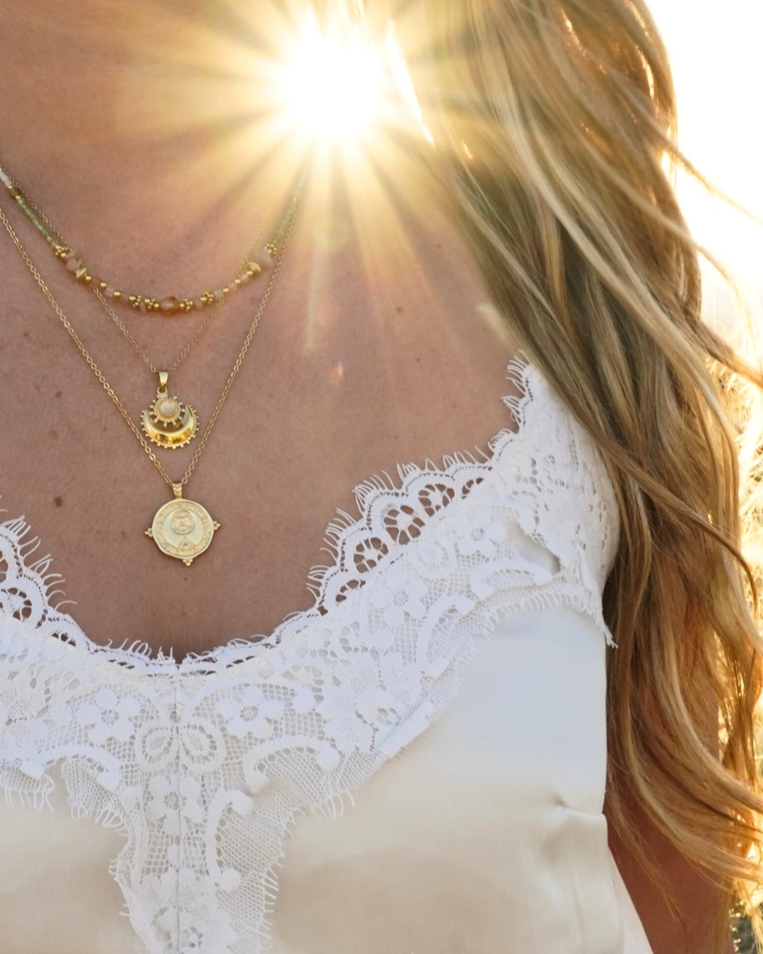 Halskette Moon & Sun