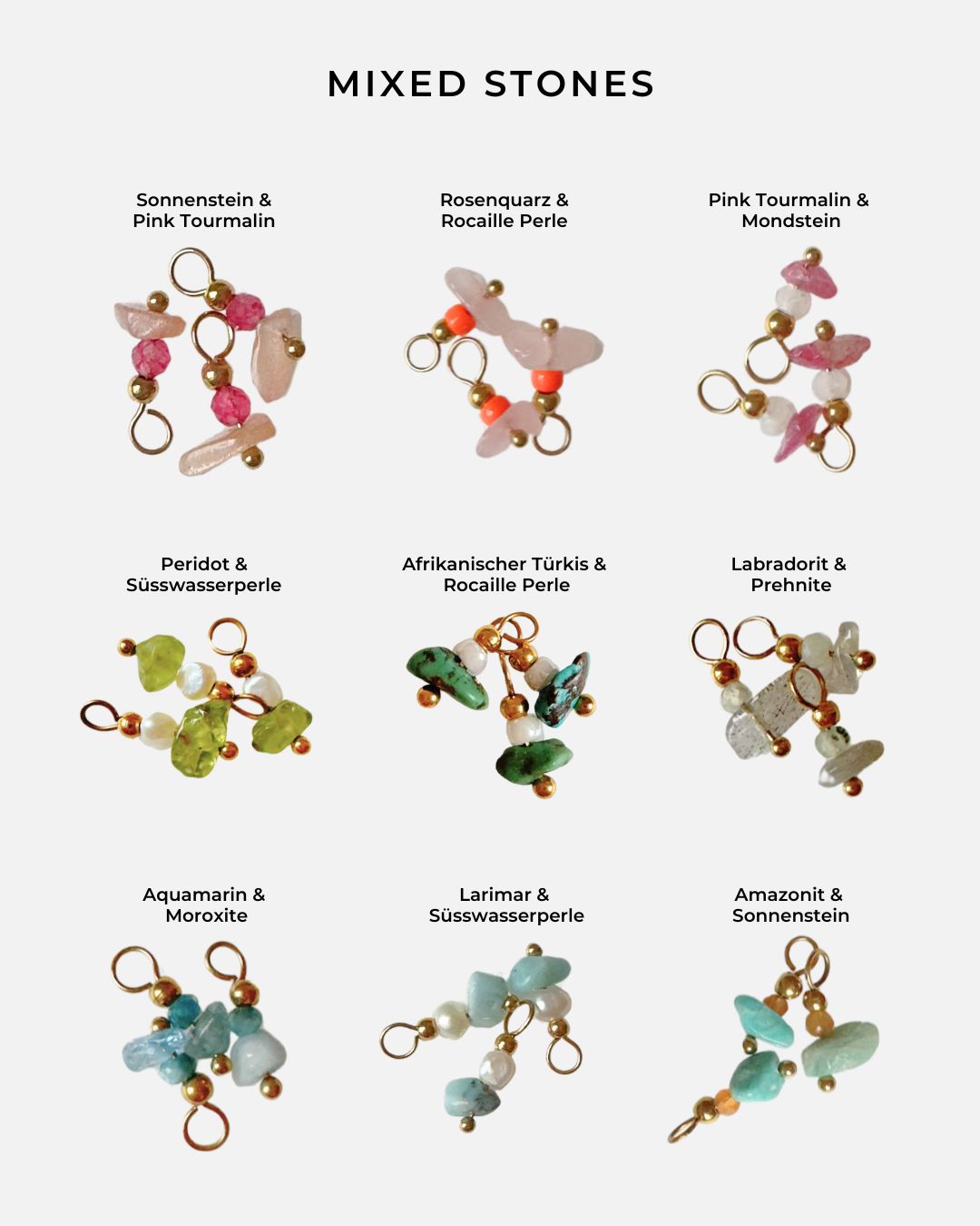 Personalisierbare Charm Edelstein-Halskette Shard