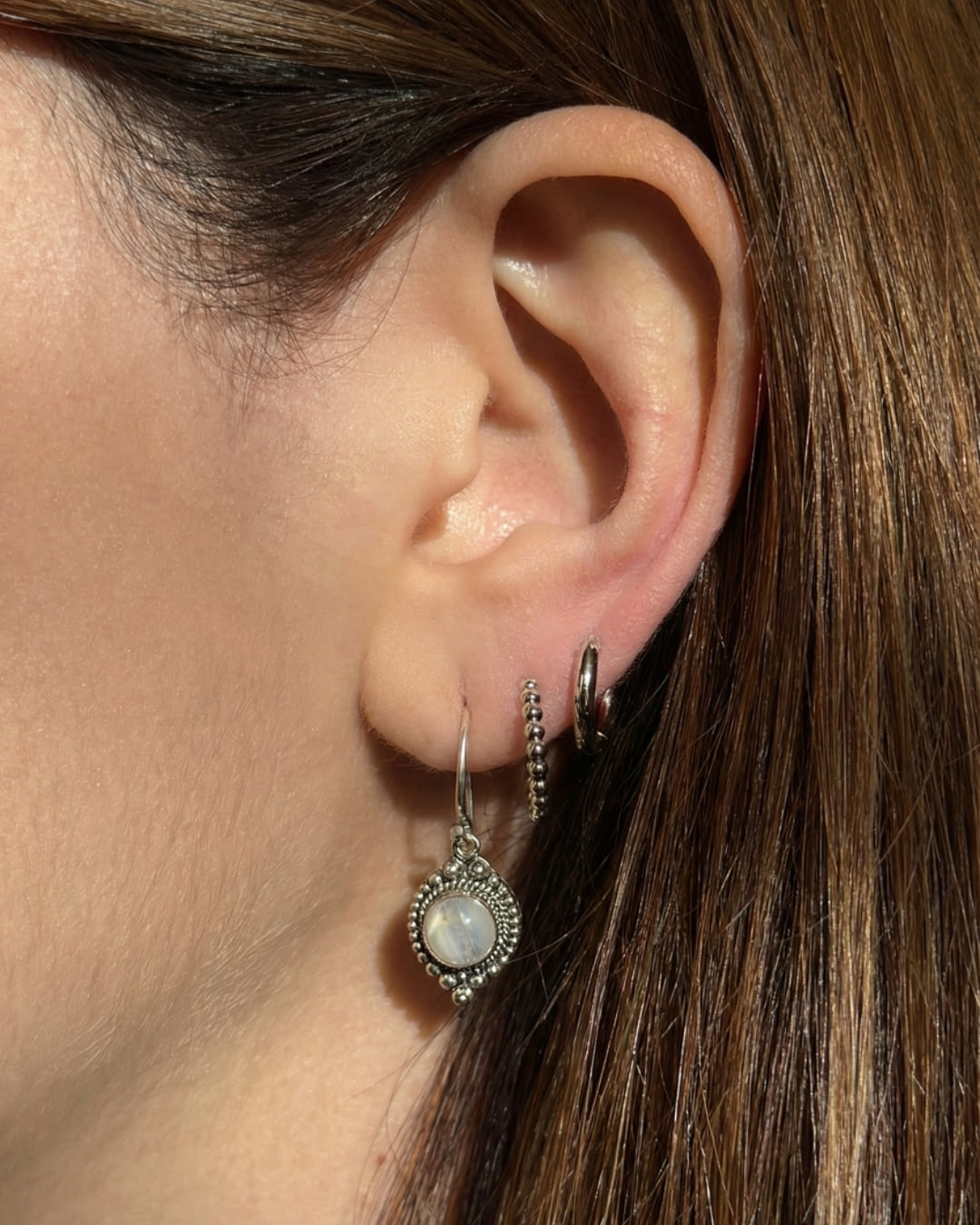 Ohrringe Celuk Moonstone