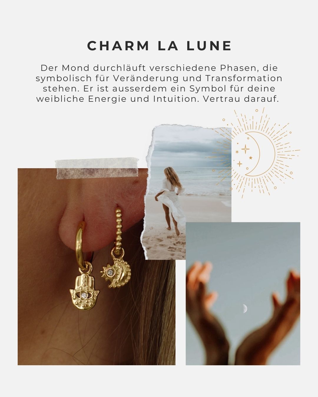 Ohrringe Charm la Lune