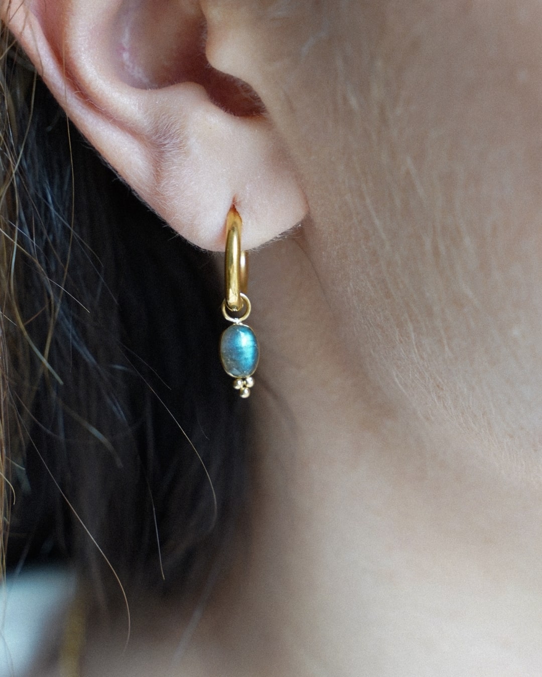 Ohrringe Charm Labradorit