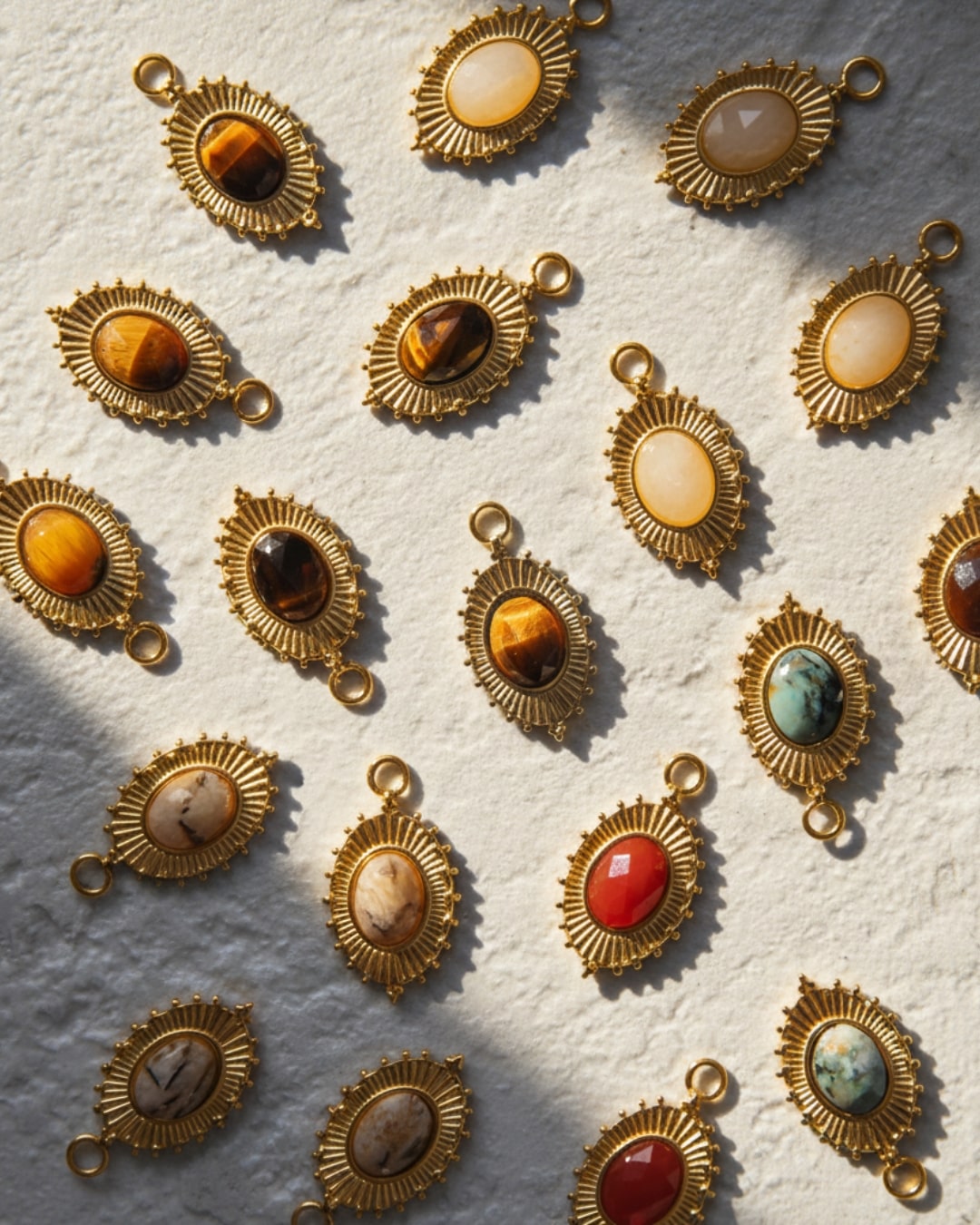 Ohrringe Ornament Red Agate