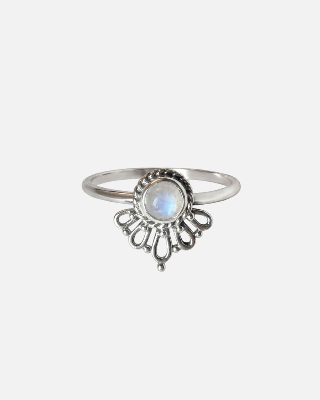 Ring Bunga Moonstone