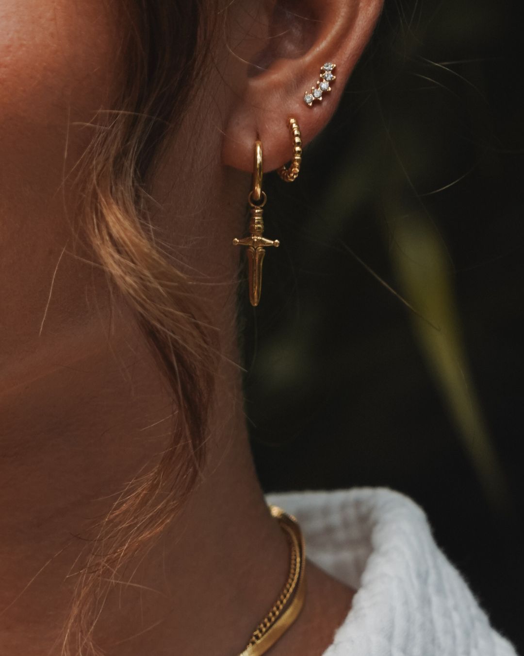 Ohrringe Dotted Hoop Regular