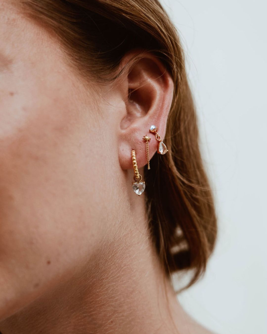 Ohrringe Charm Sparkle Heart