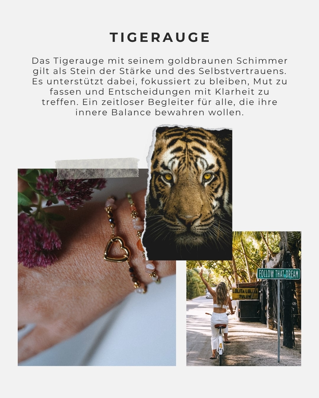 Armband Charm Tigereye