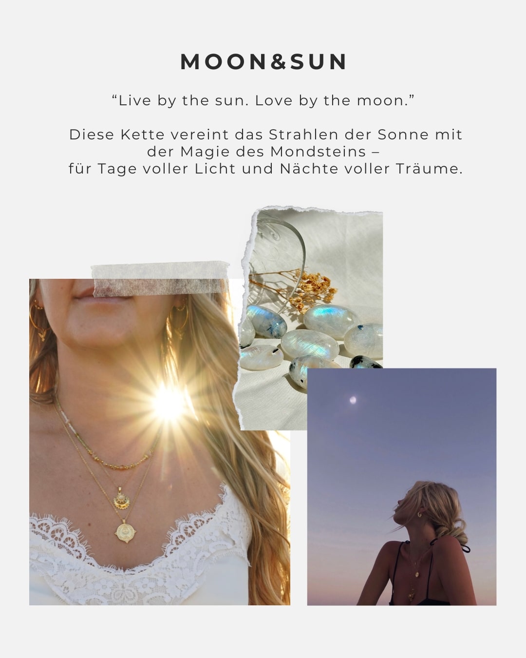 Halskette Moon & Sun