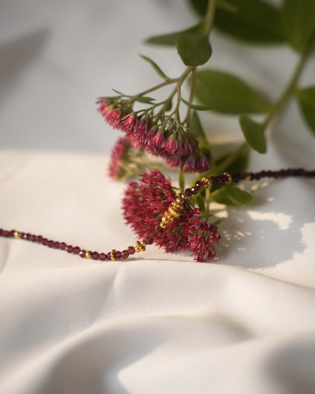 Halskette Red Garnet