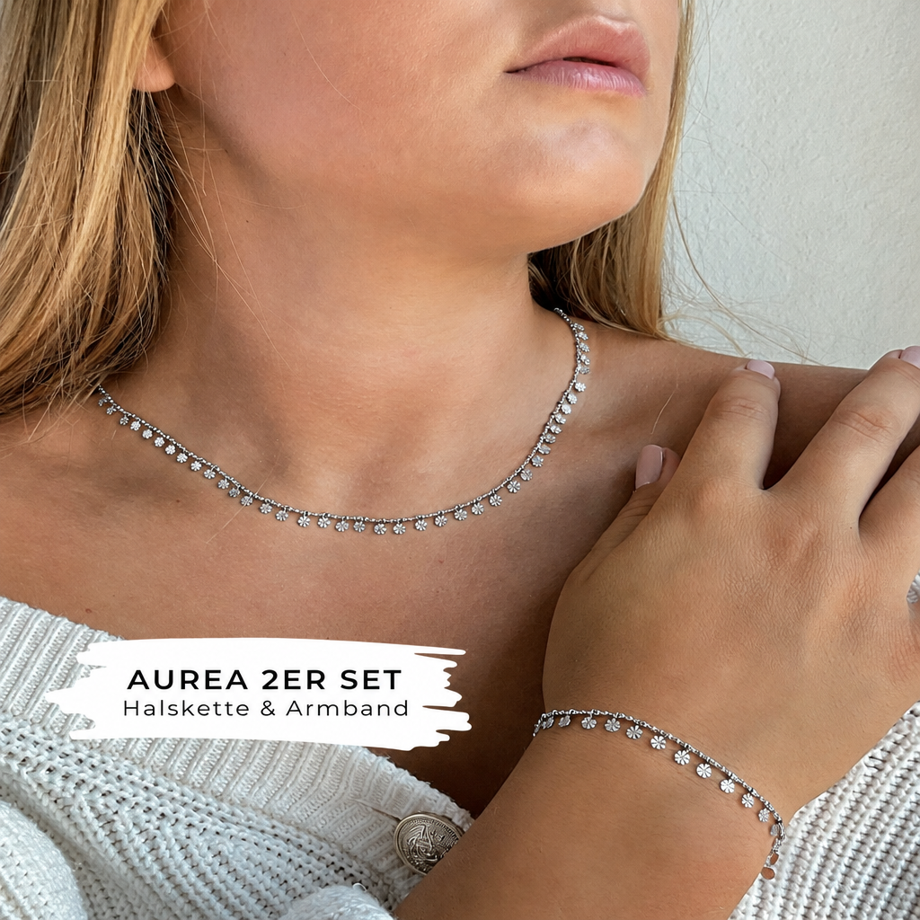 Aurea 2er Set Weissgold