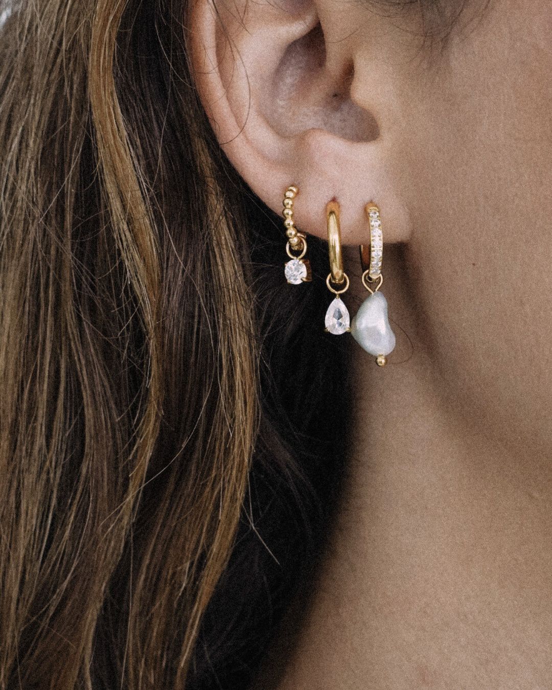 Ohrringe Charm Sparkle Drop