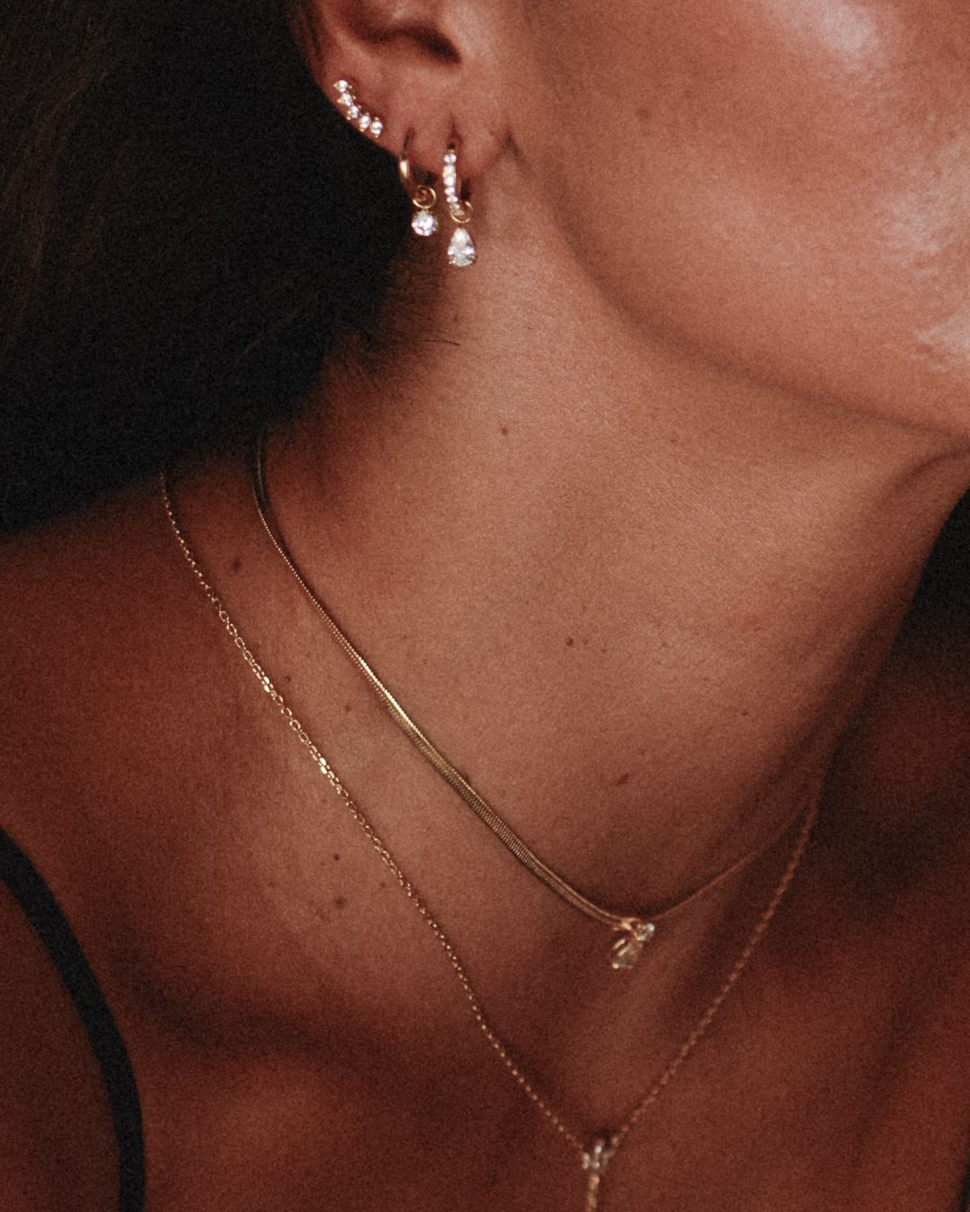 Ohrringe Charm Sparkle Drop