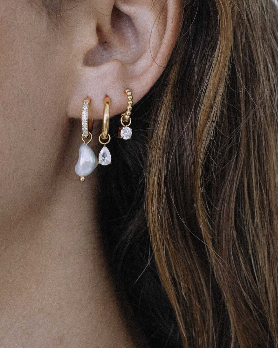 Ohrringe Charm Sparkle Dot