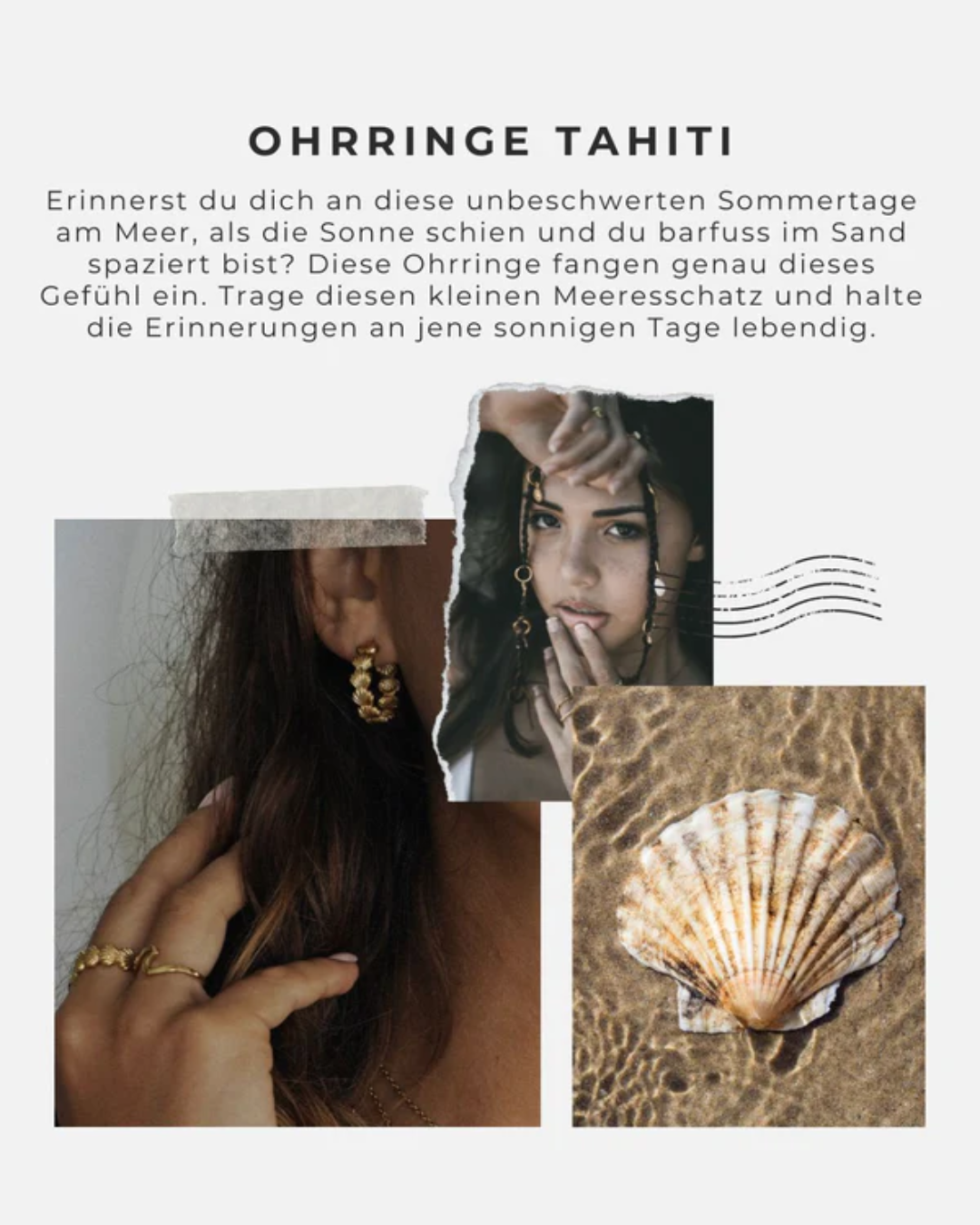 Tahiti 2er Set (Ring und Ohrringe 1 Paar)