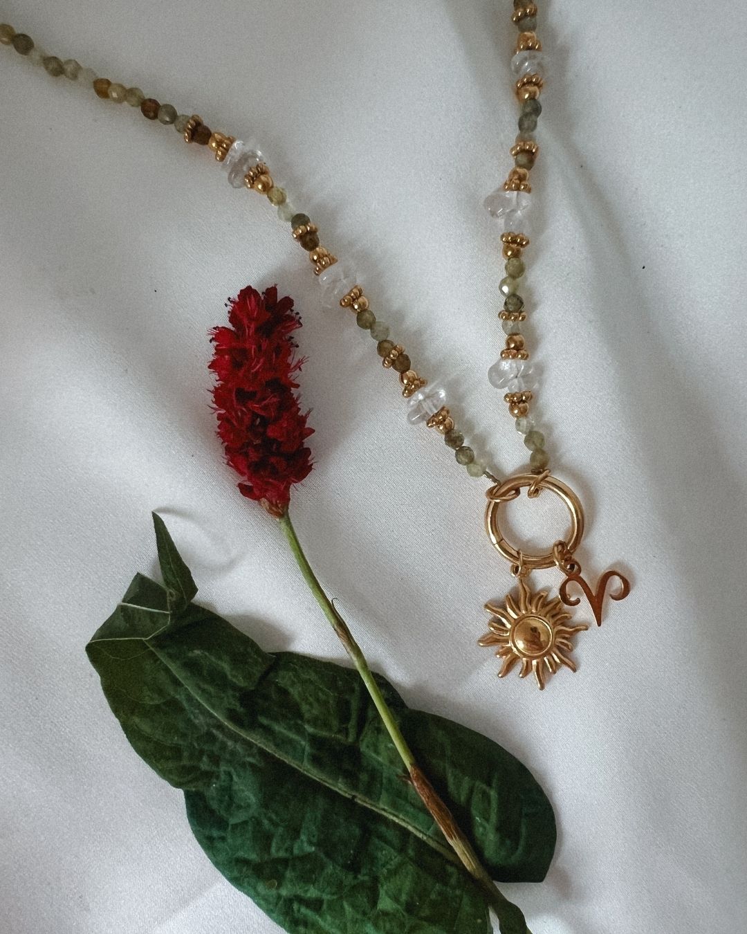 Personalisierbare Charm Edelstein-Halskette Shard