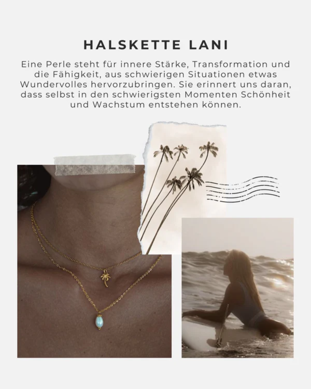 Lani 2er Set (Halskette und Ohrringe)