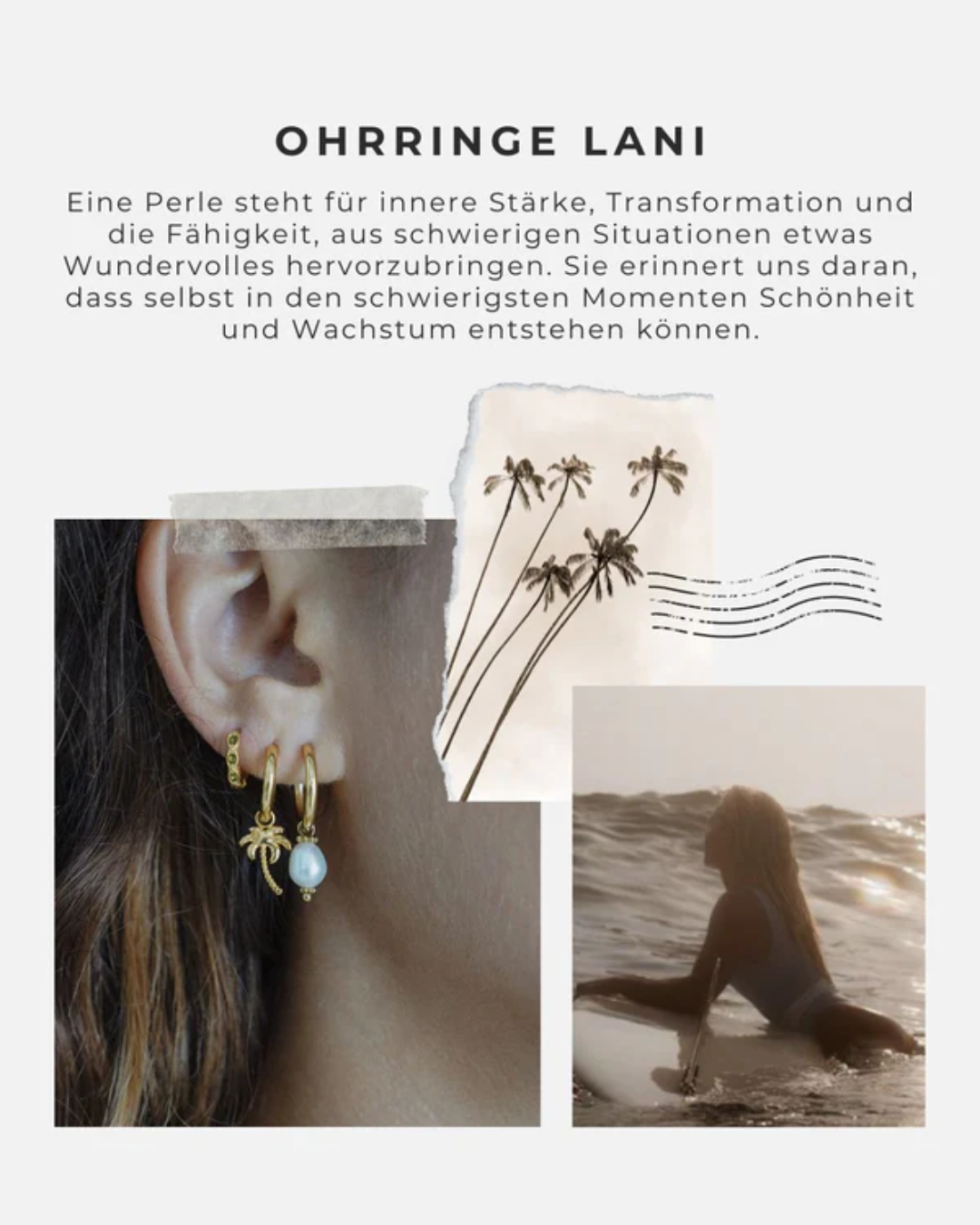 Lani 2er Set (Halskette und Ohrringe)