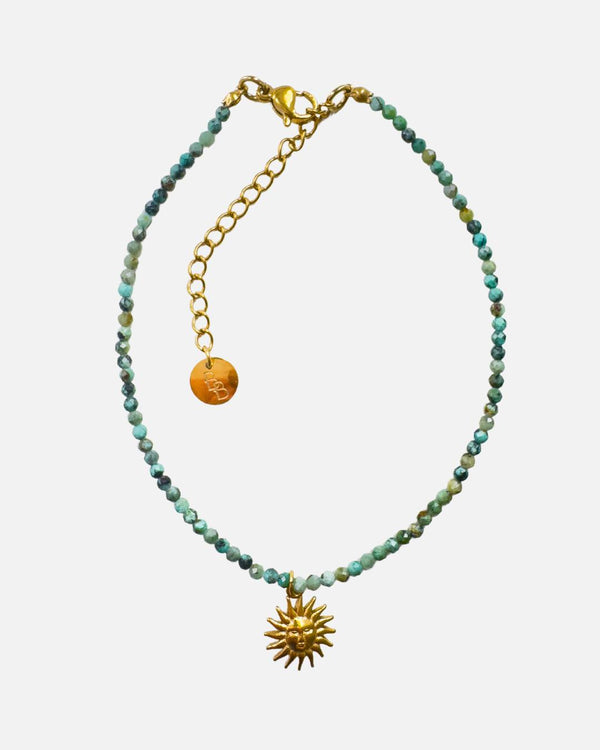 Fusskette African Turquoise Sun