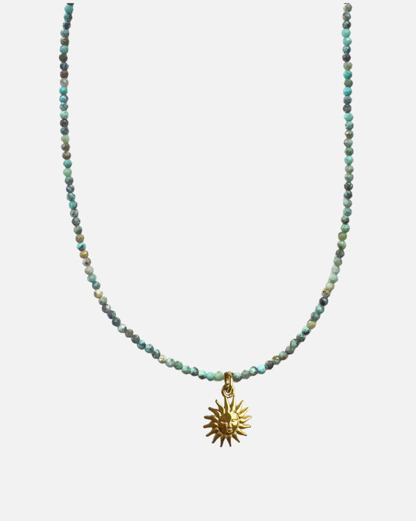 Halskette African Turquoise Sun