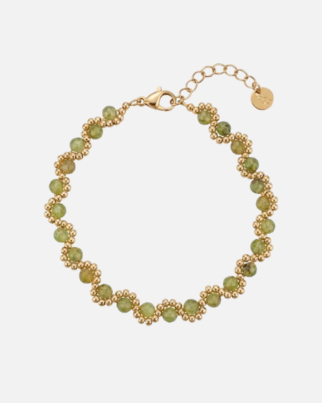 Armband Aurelia Green Garnet