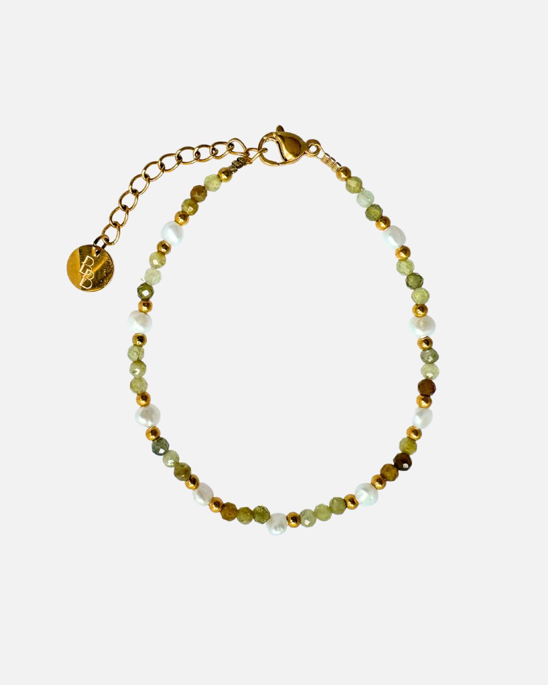 Armband Green Garnet Pearl