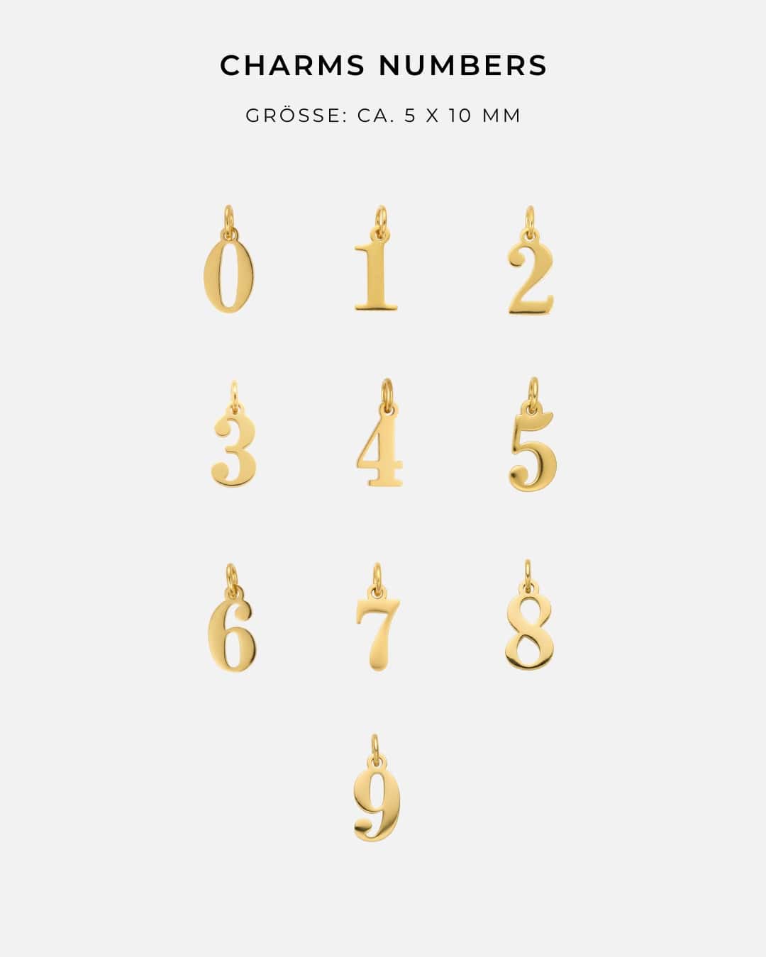 Number Charms (Basic Halsketten & Basic Armbänder)