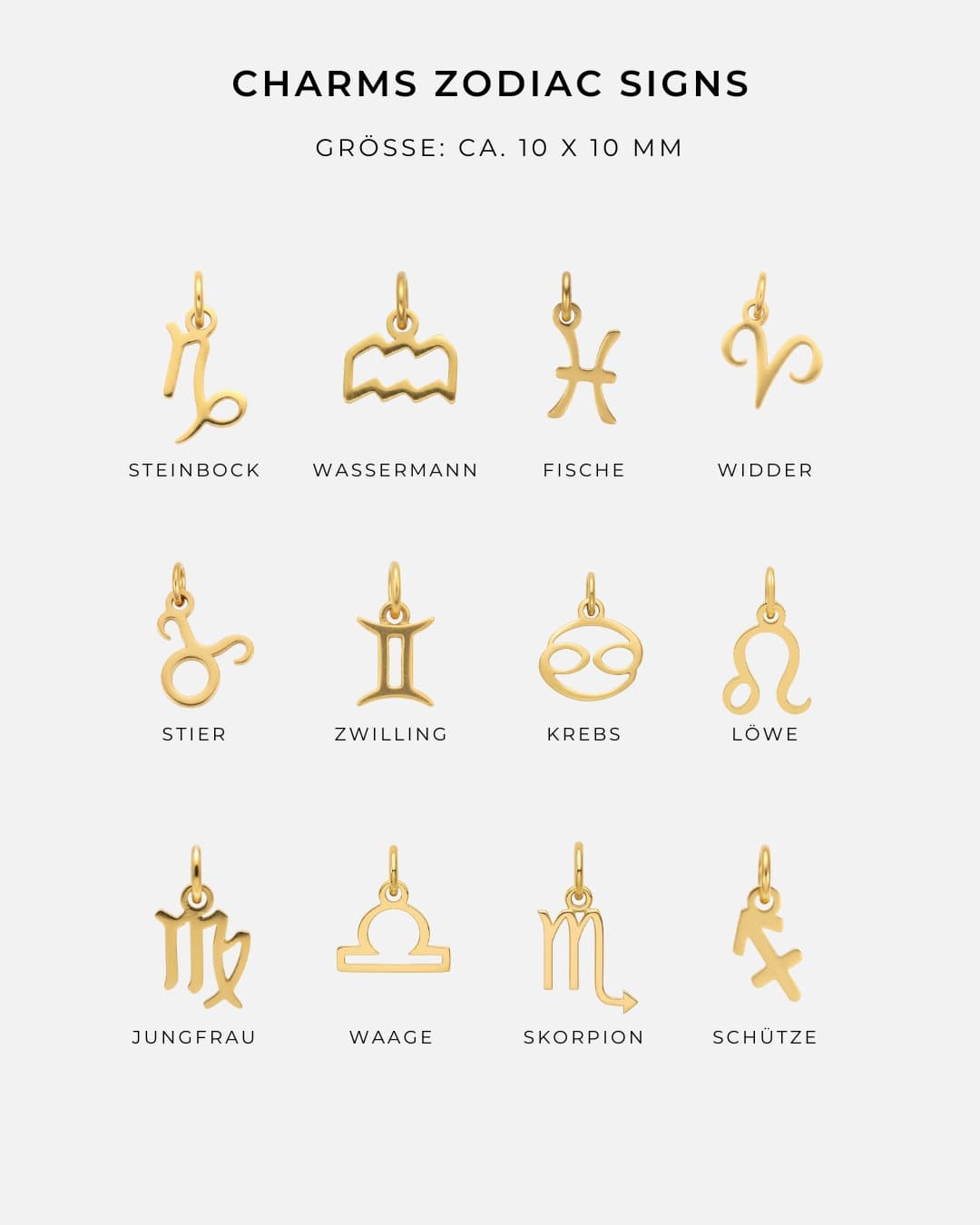 Zodiac Charms (Basic Halsketten & Basic Armbänder)