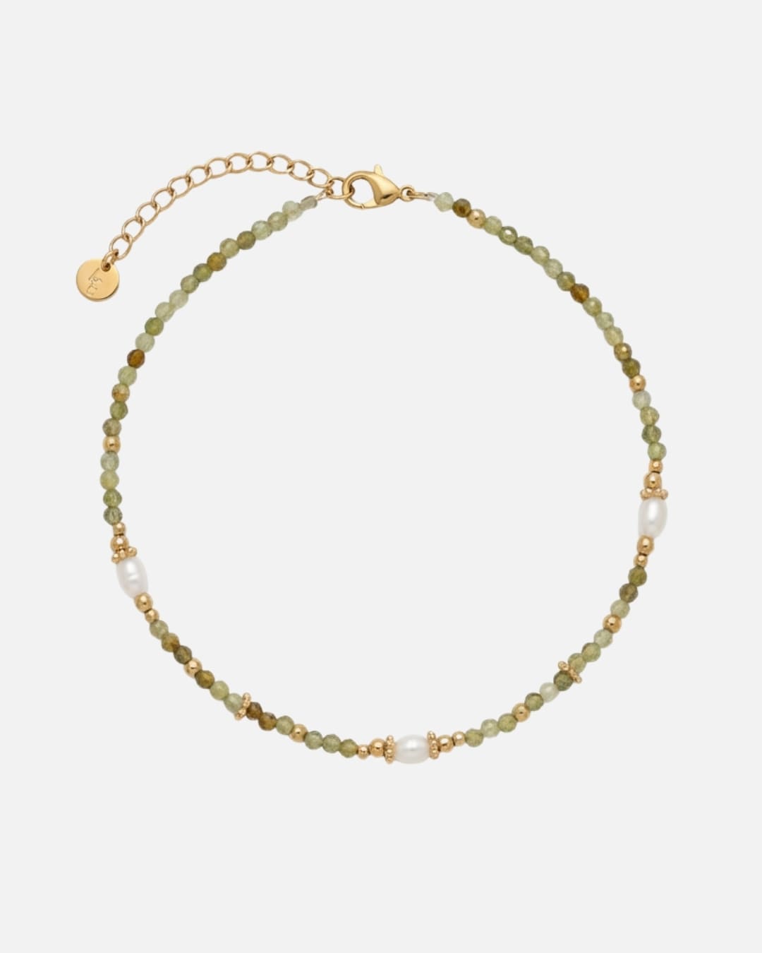 Fusskette Green Garnet Omen