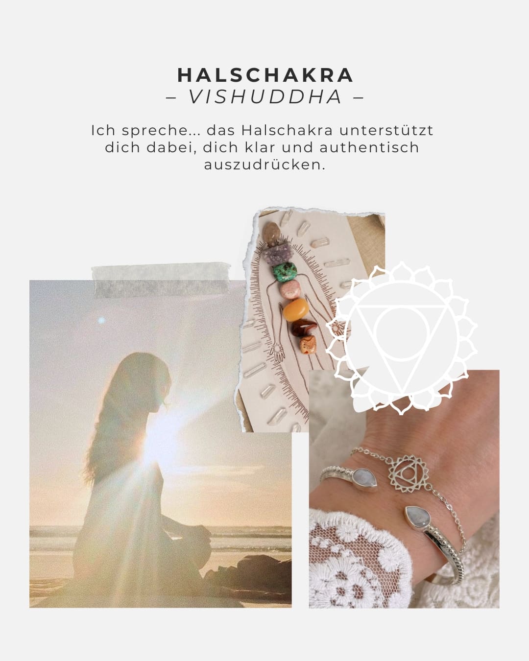 Armband Halschakra
