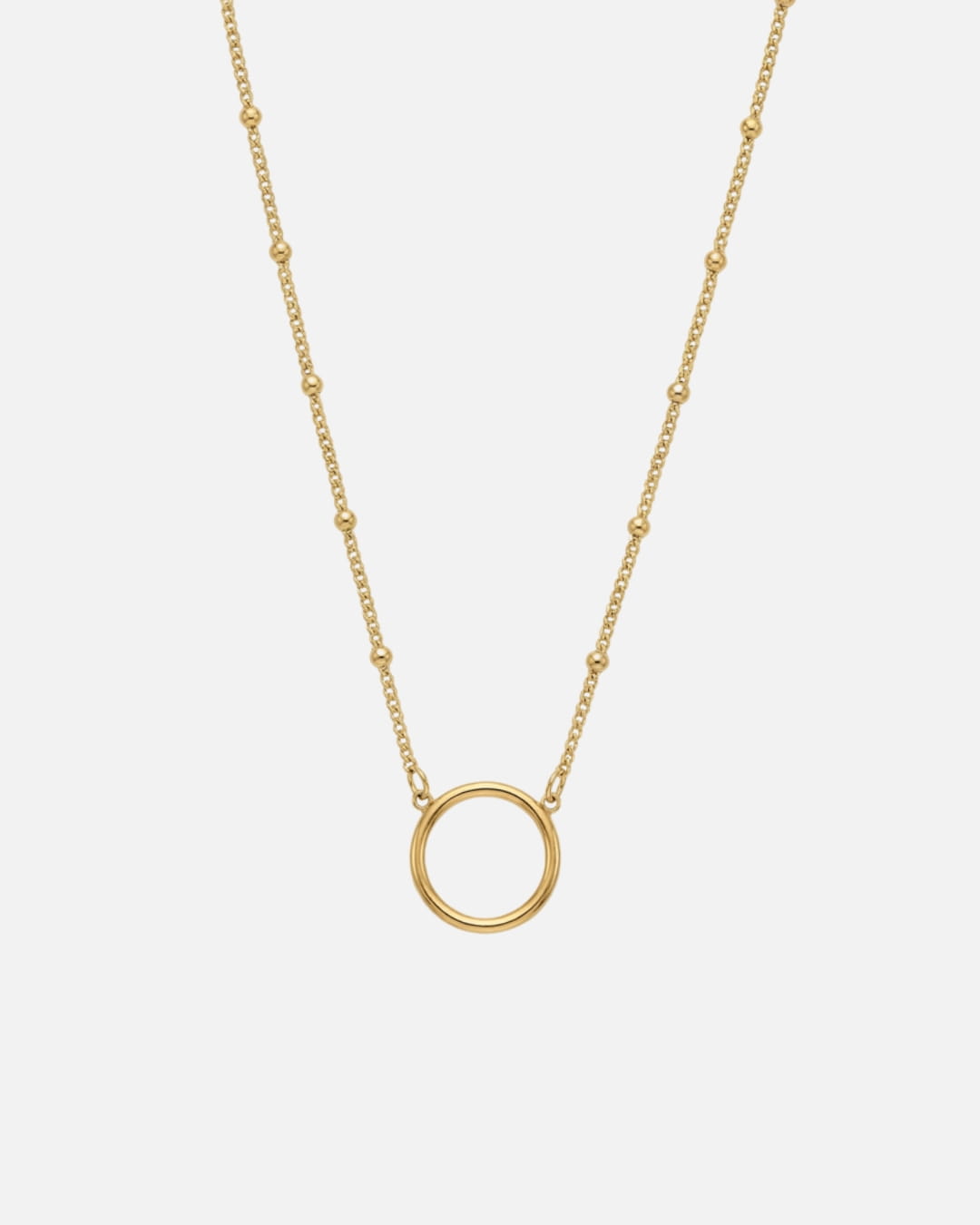 Charm Circle Halskette dotted