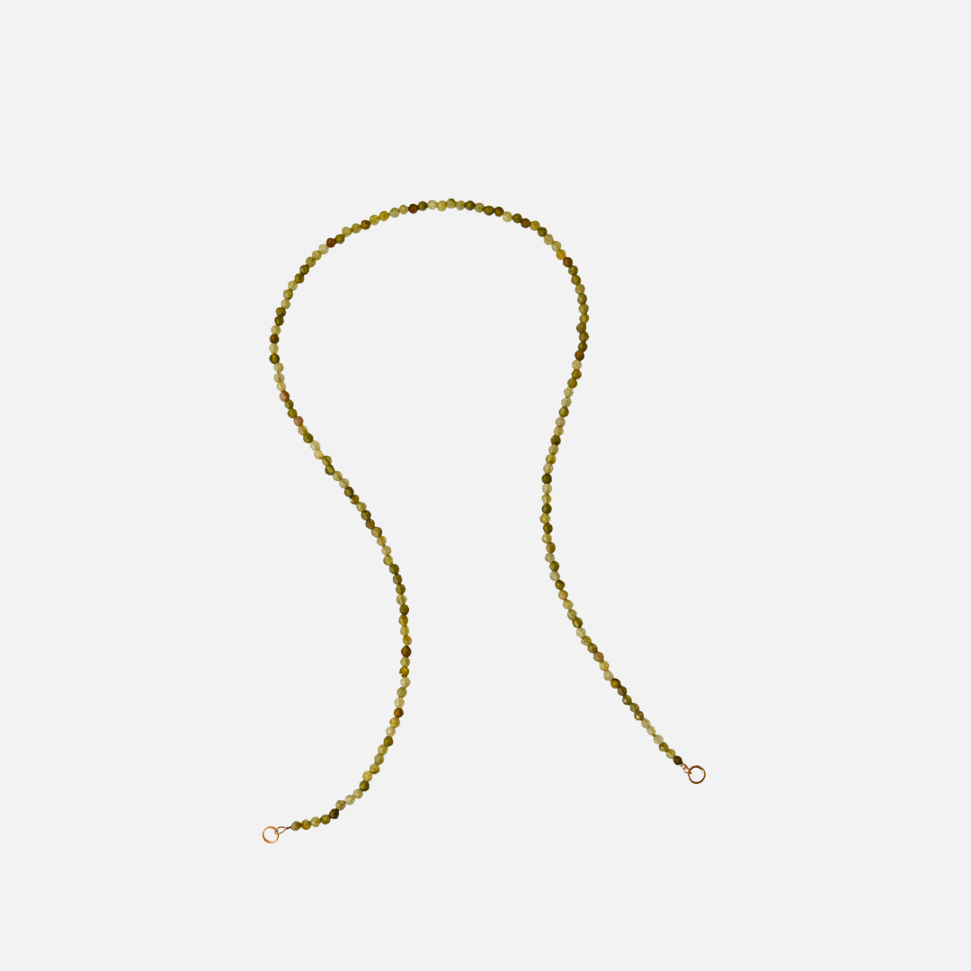 Halskette Charm Green Garnet